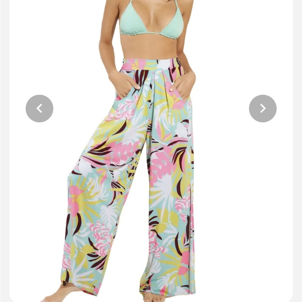 Maaji Floral Tropical Maxi Skirt in Pink, Blue & Yellow